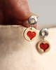 kolczyki ceramiczne Kolczyki ceramiczne z sercem 1