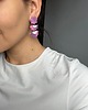 kolczyki z masy plastycznej Kolczyki FLORKI gradient 4