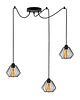 lampy wiszące 3-płomienna lampa wisząca pająk w stylu loft DIORO LOFT L3 typu pająk 2