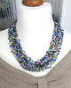 kolie 5879 Kolorowy naszyjnik z koralików szklanych - Ręcznie robiony choker 4
