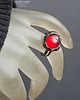 pierścionki - różne Czerwony pierścionek na szczęście :) Szklany niewielki unikat handmade 8