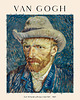 plakaty Plakat Reprodukcja Vincent van Gogh - Autoportret w szarym kapeluszu 1