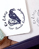 stemple Drewniany stempel exlibris, kruk - zestaw 1