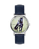 zegarki unisex Zegarek  mały - Czarny koń, malowany - skórzany, granatowy 1