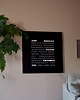 zegary Word Clock - polski zegar słowny (czarna ramka) 1