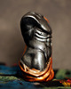figurki i rzeźby Rzeźba z gipsu figurka mężczyzny w złotej szacie, 10 cm 3