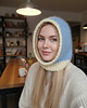 czapki damskie Balaclava Alpaka & Merino, baby blue & butter yellow 3