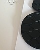 kolczyki - inne VENUS Duże czarne kolczyki skóra aligator 3