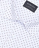 koszule męskie Koszula męska w groszki 00344 dł rękaw biały classic 2