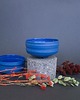 kubki i filiżanki Niebieska porcelanowa czarka SO BLUE 4