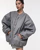 kurtki damskie Kurtka typu bomber oversize grey 3