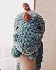 misie i maskotki Pluszowy Dinozaur tęczowy, na szydełku 1