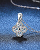 srebrne naszyjniki Naszyjnik srebrny Moissanite 1.2ct 925 1