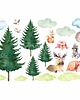 naklejki ścienne do pokoju dziecka Leśna Ferajna - Naklejki Dla Dzieci - Wzór 10 1