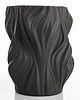 wazony Wazon porcelanowy 20,5x16,5x16,5 cm IRREGULAR czarny 3