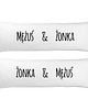 poduszki z napisami Poduszka dla dwojga One Pillow "Mężuś & Żonka" 1