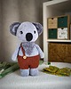 misie i maskotki Miś koala w ubraniu, Miś pluszowy na szydełku, Miś na prezent dla dziecka 3