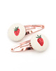 ozdoby do włosów dla dzieci Spinki do włosów w truskawki Strawberry 1