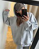 bluza z kapturem damska Bluza Restful grey z kapturem na zamek 4