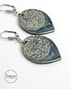 kolczyki ceramiczne Orient denim- ceramiczne kolczyki 1