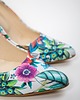 czółenka damskie RĘCZNIE ROBIONE SZPILKI ZAPATO 035 KWIATEK 4