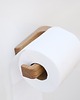 dodatki - łazienka - różne Dębowy uchwyt na papier toaletowy samoprzylepny 5