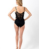 body damskie Czarne body z koronką 3