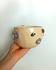 kubki Ceramiczny ręcznie robiony kubek w pszczółki i kwiatki 1