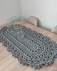 obrusy i serwetki Bieżnik owalny szydełkowy ze sznurka 50cmx100cm 2