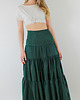 spódnice maxi Spódnica maxi długa kolor butelkowa zieleń pas gumowany  xs/s 6