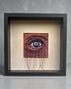 obrazy Obraz malowany i haftowany 3D oko 2