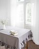 obrusy i serwetki Lniany obrus z falbanką  heavy linen TRUE GRAY 4