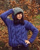 swetry damskie Ręcznie robiony sweter z wełną grube warkocze ARTISANAL HANDMADE 1