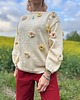 swetry damskie  Sweter w kwiaty 1