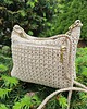 torby na ramię Torebka w stylu boho z bawełny farbowanej roślinami BEIGE 1