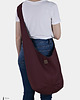torby XXL Bordowa torba hobo w stylu boho / vegan 4