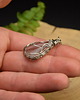 wisiory Wisiorek kryształ górski wire wrapping 3