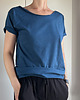 t-shirt damskie Jasny granat Oversize 1