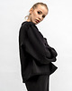 bluza bez kaptura damska BLUZA CROP ,,CINDI '' czarna 1