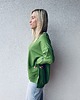 bluza z kapturem damska Bluza damska, oversize "Zielony" 2