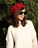 czapki damskie Czapka handmade beanie z wełną merino bulky 2