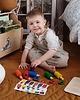 klocki i zabawki drewniane Układanka lewopółkulowa ludziki 8
