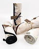kocyki, kołderki, pościel dla dzieci Kocyk FloppyLove Cream & NavyBlue Tags 4