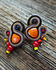 kolczyki soutache Autumn Garden - etniczne kolczyki soutache 2