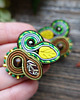 kolczyki soutache Jesienne  kolczyki soutache 3
