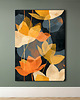 plakaty Liście magnolii - Plakat, druk - Chiński Orient, Harmonia Zen, Wabi Sabi #88 1