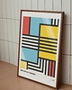 plakaty Plakat abstrakcyjny, abstrakcja, geometria, kolor - Mid Century Modern 1