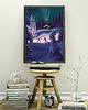 plakaty Plakat narciarski zorza polarna Aurora borealis 1