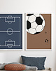 obrazy i plakaty do pokoju dziecięcego Plakat dla dzieci Soccer Ball 4