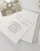 zaproszenia i kartki na ślub Zimowe zaproszenie ślubne "Grace mini" srebrne śnieżynki 4